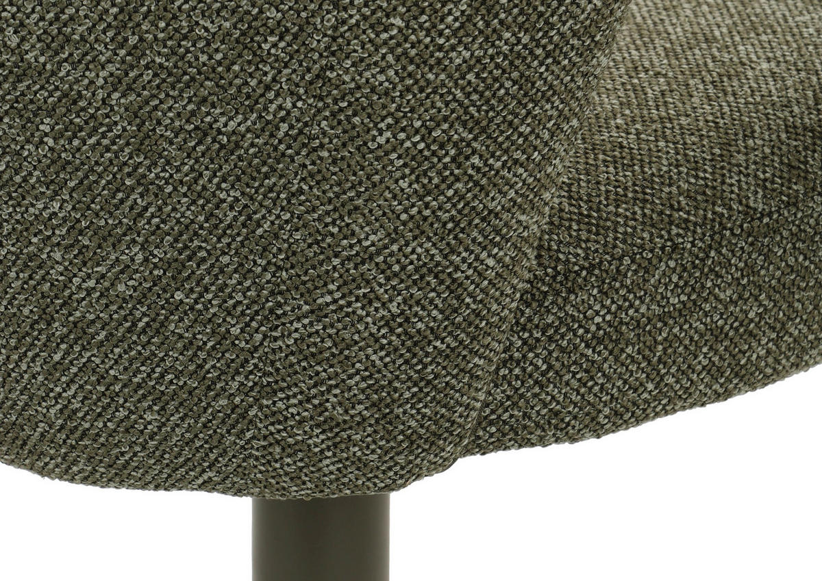 STUHL 100% Polyester 60 x 62 x 80 cm grün meliert POLSTERSTÜHLE #02 - Grün, Kunststoff (60/80/62cm) - Massivmoebel24