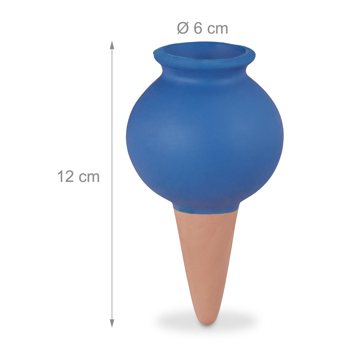 6XTONKEGEL - Multicolor, Keramik (6/12/6cm) - Relaxdays