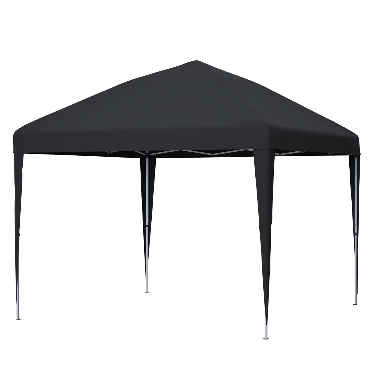 GARTENPAVILLON Pavillon 3x3 m Schwarz - Schwarz, Metall (313/197/313cm) - ComfortXL