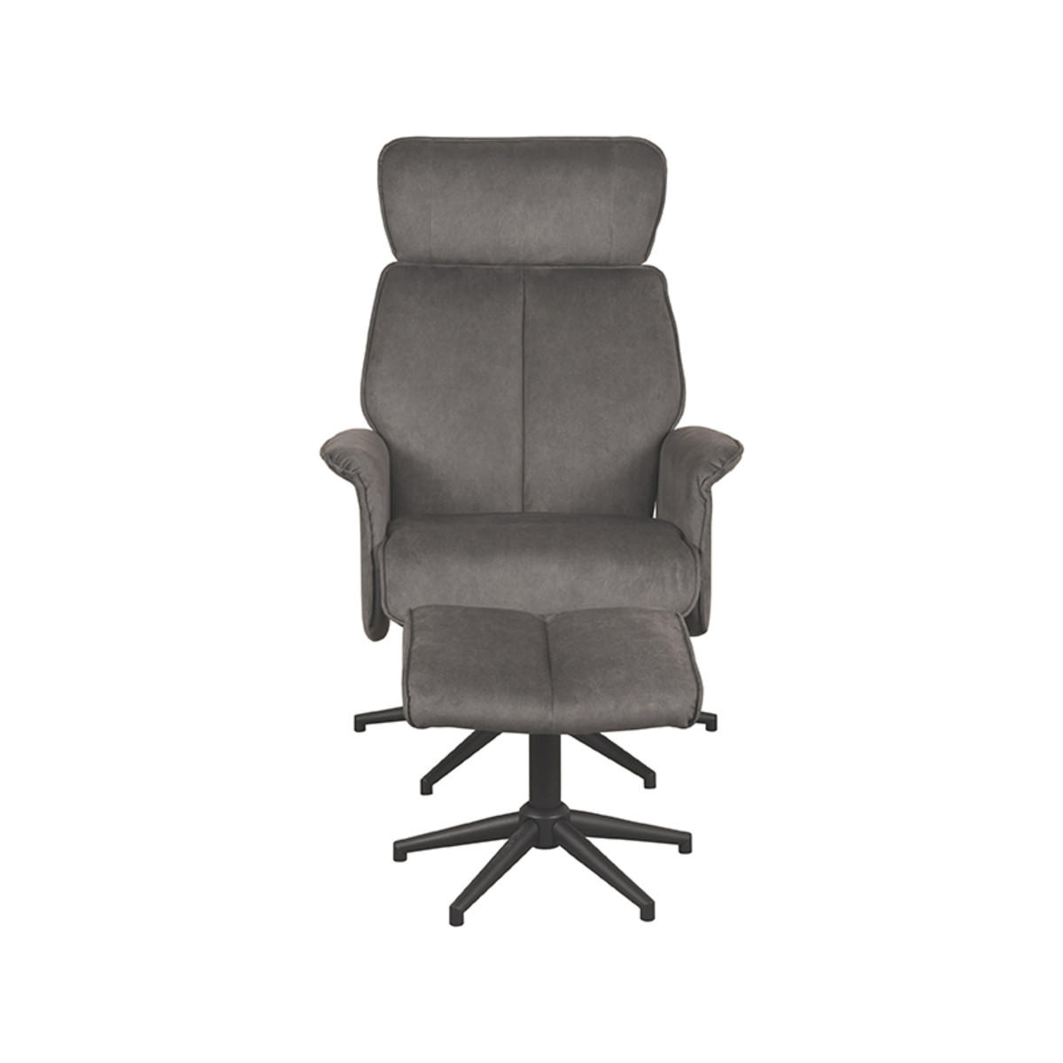 SESSEL Verdal Anthrazit 79/77/109 cm - Anthrazit, Textil (77/109/79cm) - LABEL51