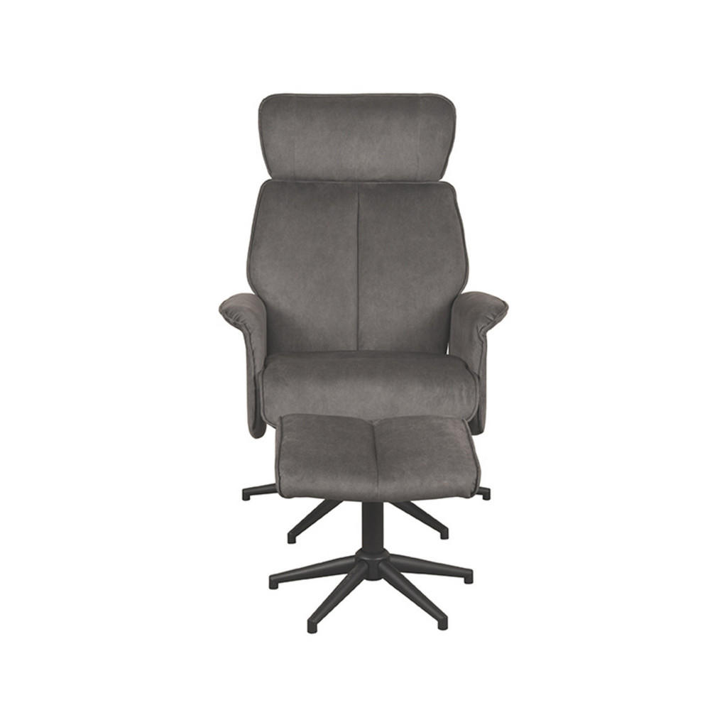 Thumbnail - Label51 Sessel, Anthrazit, Textil, 1-Sitzer, 77x109x79 cm, Wohnzimmer, Sessel, Fernsehsessel