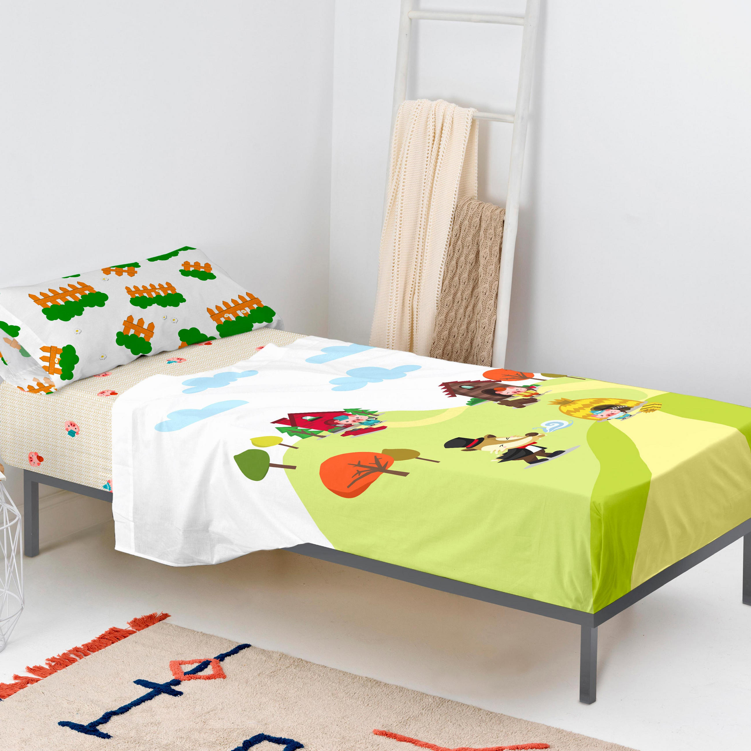BETTWÄSCHE 2er-Set teiliges piggys 180x270 cm mehrfarbig - Multicolor, Textil (180/270cm) - Happy Friday