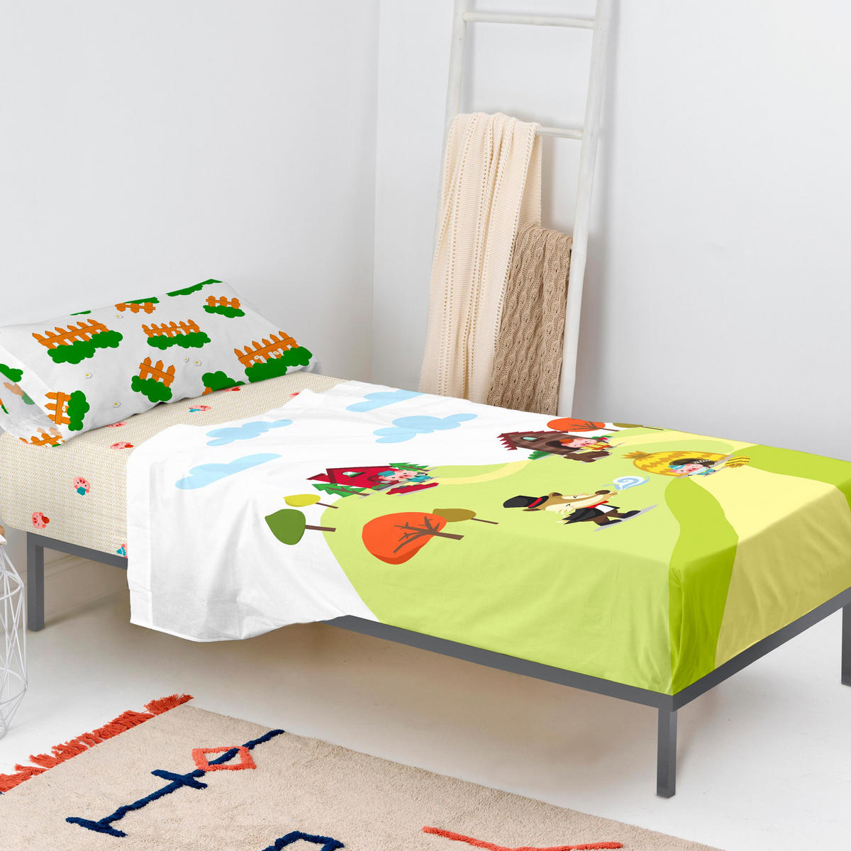 BETTWÄSCHE 2er-Set teiliges piggys 180x270 cm mehrfarbig - Multicolor, Textil (180/270cm) - Happy Friday