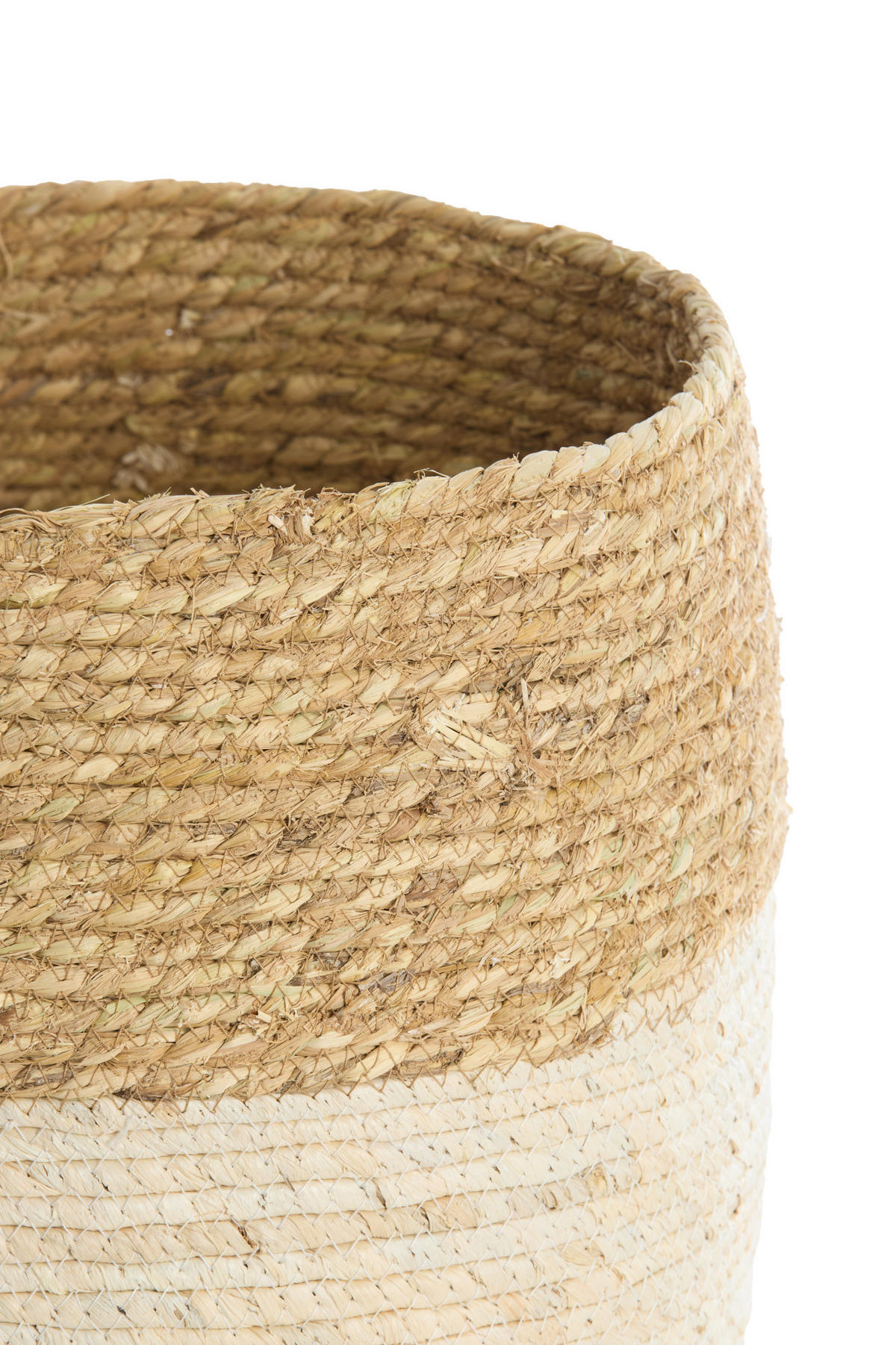 KORB Kenmare Braun Ø34/36 cm 3er-Set - Creme, Naturmaterialien (34/36/34cm) - Light & Living