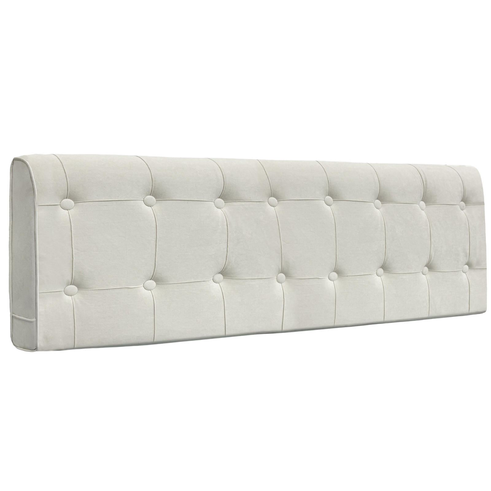 KOPFTEIL Rautengitter Wildlederimitat 60*183cm - Beige/Grau, Textil (10/60/180cm) - Vercart