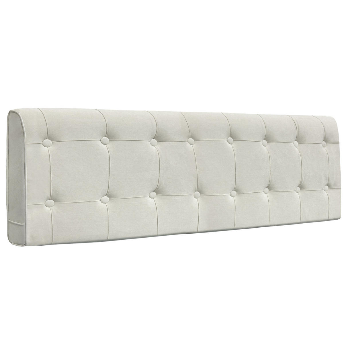 KOPFTEIL Rautengitter Wildlederimitat 60*183cm - Beige/Grau, Textil (10/60/180cm) - Vercart