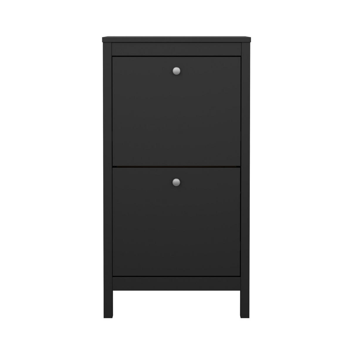 SCHUHSCHRANK, Madrid, Schwarz, Holzwerkstoff, 54 x 25 x 103 cm - Schwarz, Holzwerkstoff (54/103/25cm) - ebuy24