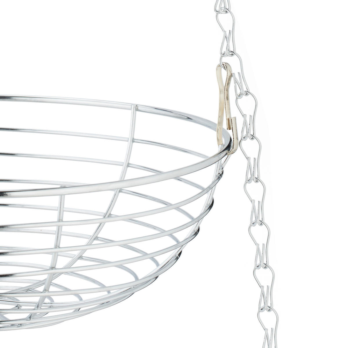 OBSTKORB - Silberfarben, Metall (26.5/82/26.5cm) - Relaxdays