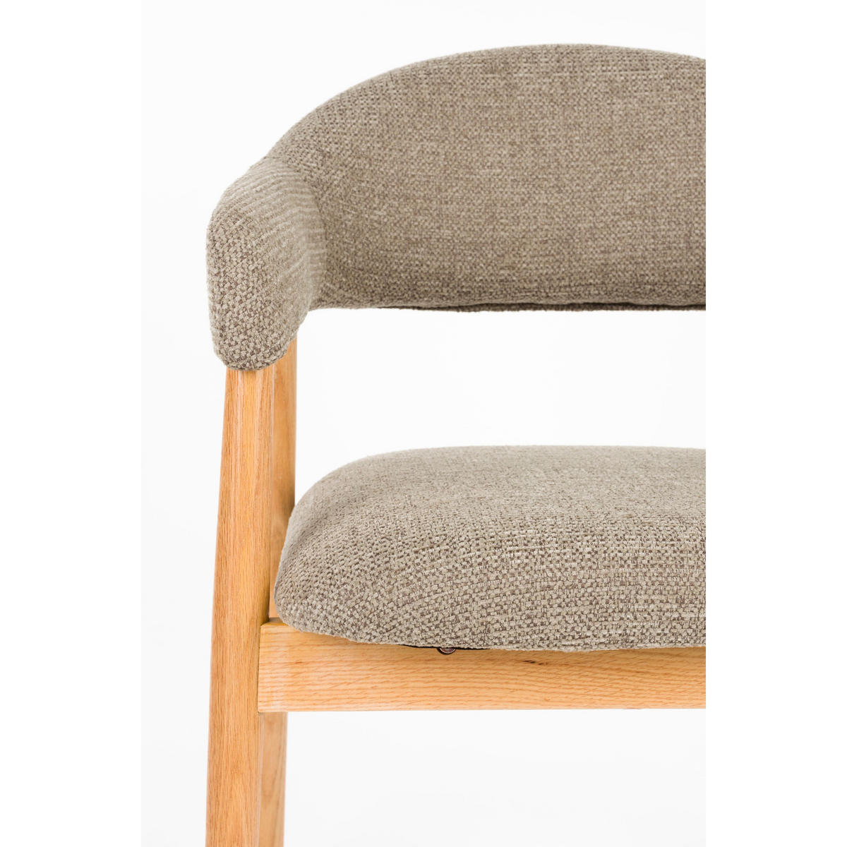 ESSZIMMERSTUHL Indy Dunkelbraun/ Beige - 2 er Set - Braun, Textil (56/81/54cm) - Housecraft Living