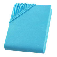 TOPPER-SPANNBETTLAKEN Jersey Bettlaken 200x200 cm Türkis - Türkis, Textil (200/200cm) - Carpe Sonno