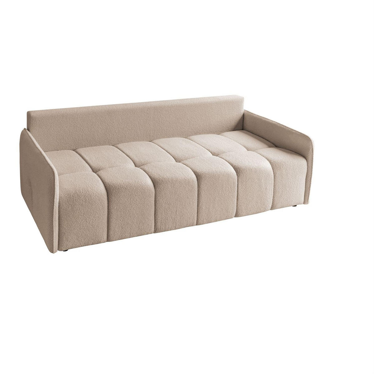 Schlafsofa Morena, zweisitzig, mit Schlaffunktion, Quelle 05 - Beige, Textil (207/90/90cm) - Lookway