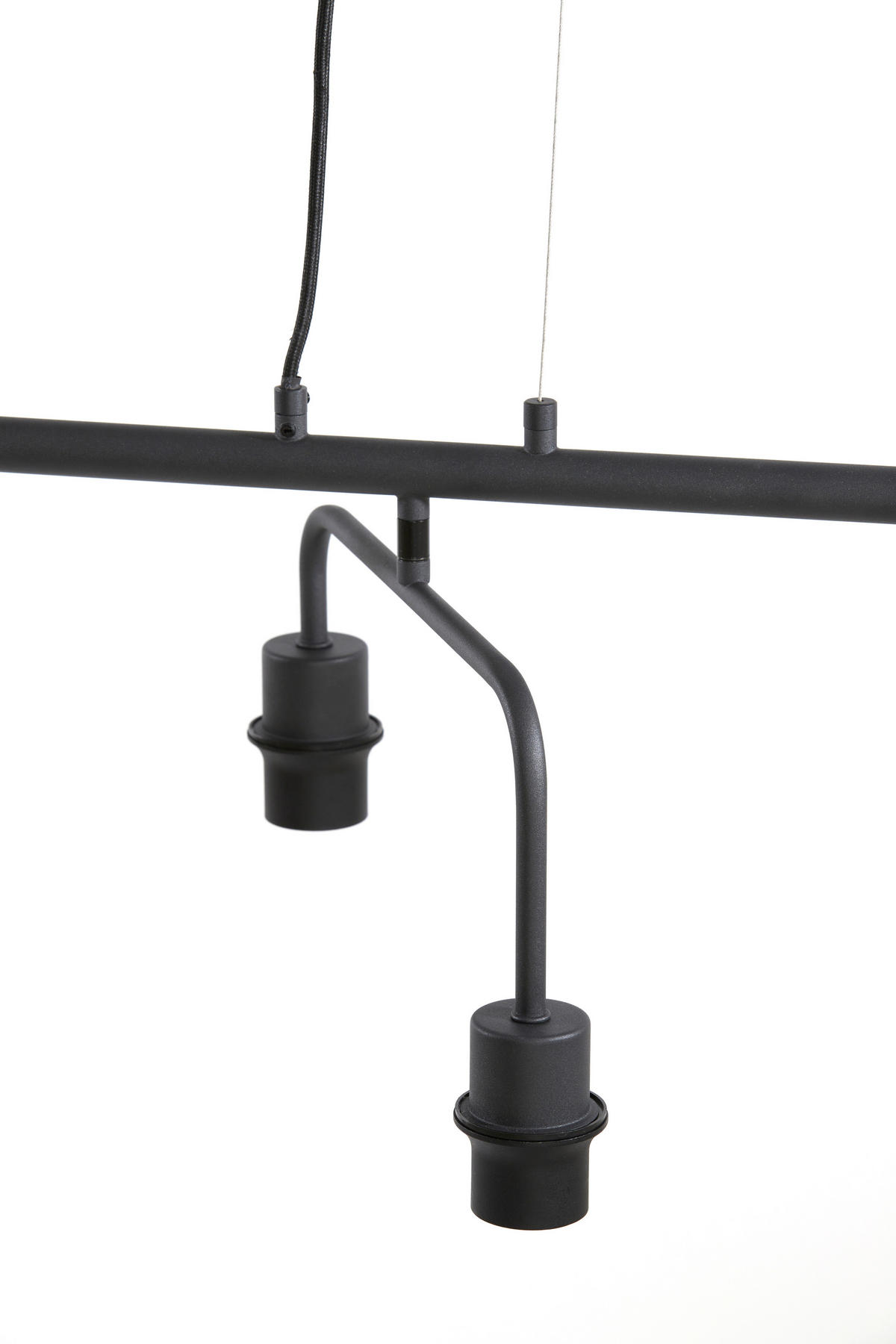 HÄNGELAMPE Edisa Schwarz 160/50/25 cm - Schwarz, Metall (160/50/25cm) - Light & Living