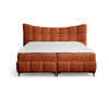 BOXBETT Nova In Rolf - Rotbraun, Holzwerkstoff/Textil (180/200cm) - Fun Möbel