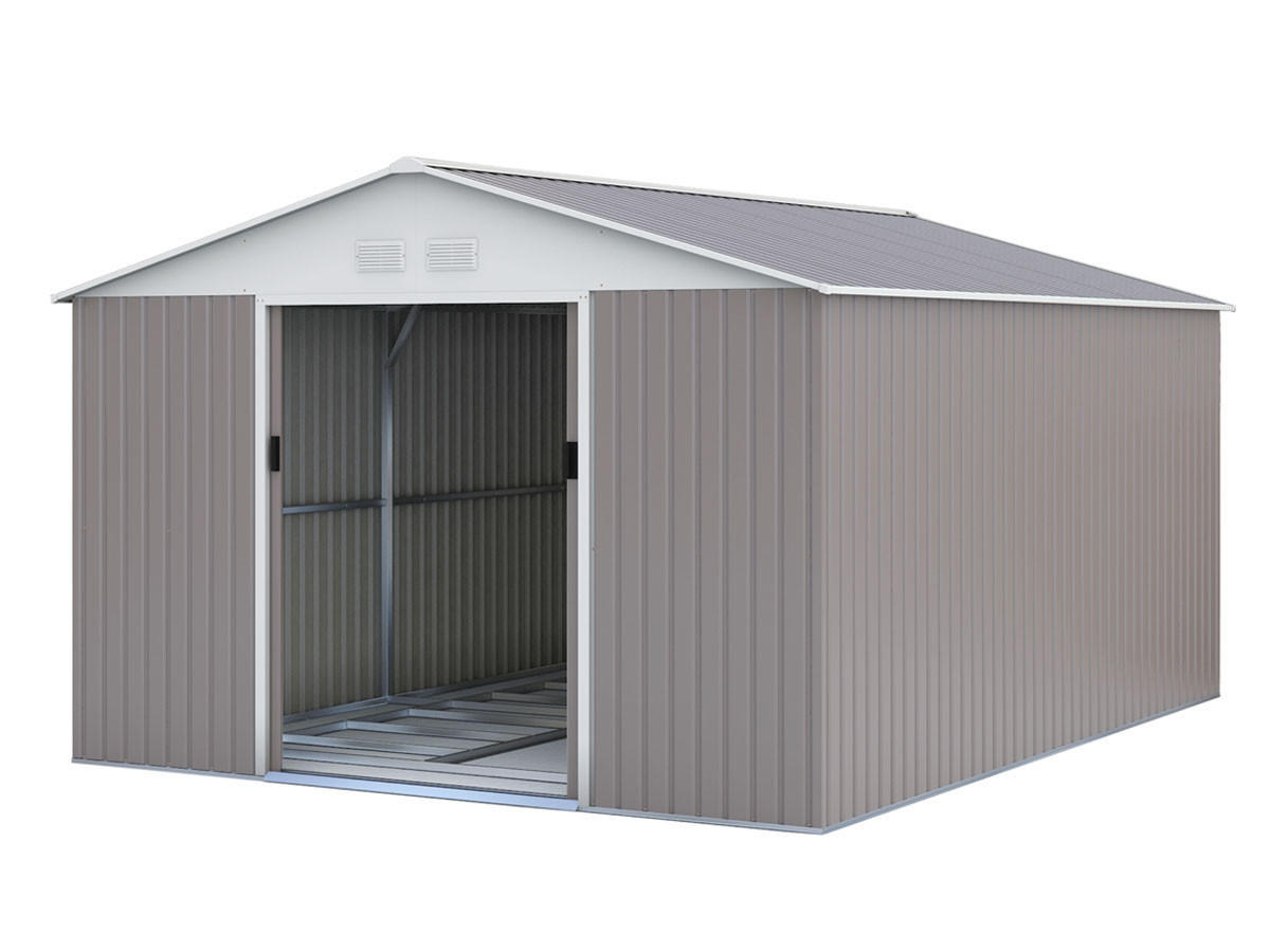 ZUBEHÖR FÜR GARTENHÄUSER dallas - Grau, Metall (27/330/327cm) - Habitat Garten