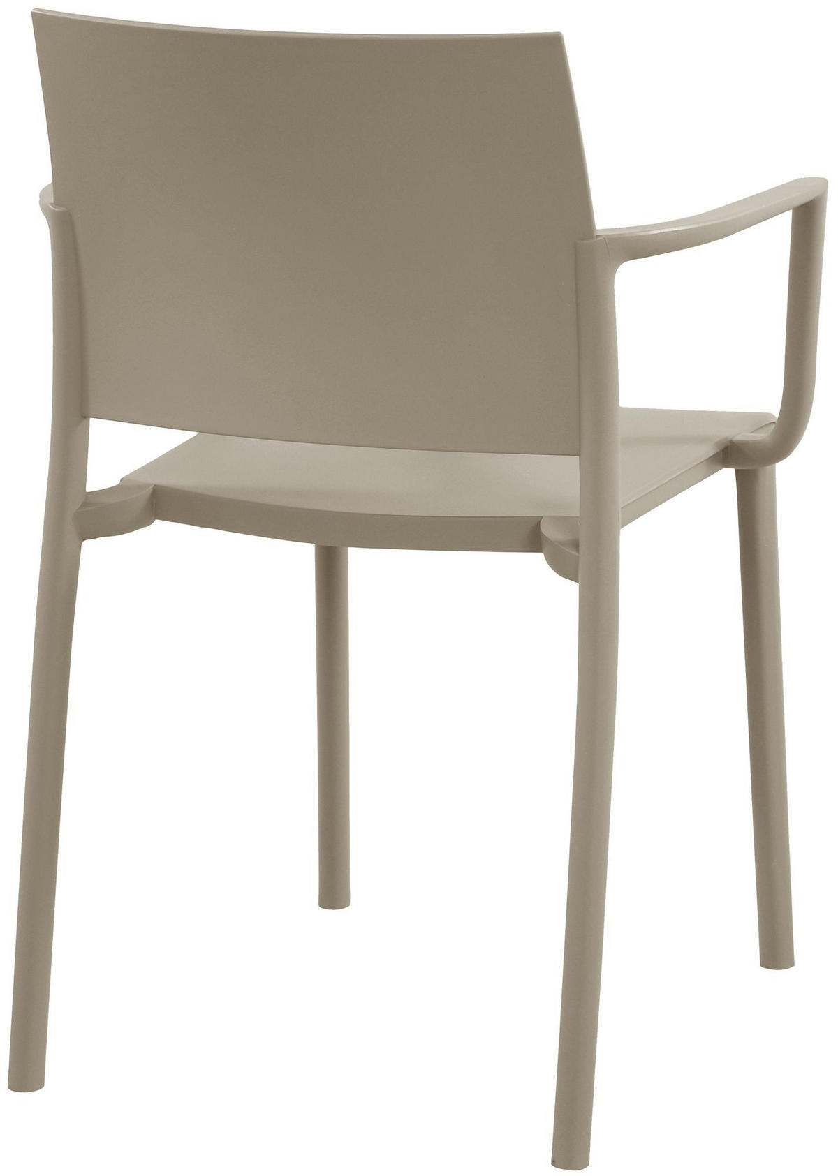GARTENSTUHL Kunststoff Taupe - Taupe, Kunststoff (57/81/52cm) - CLP