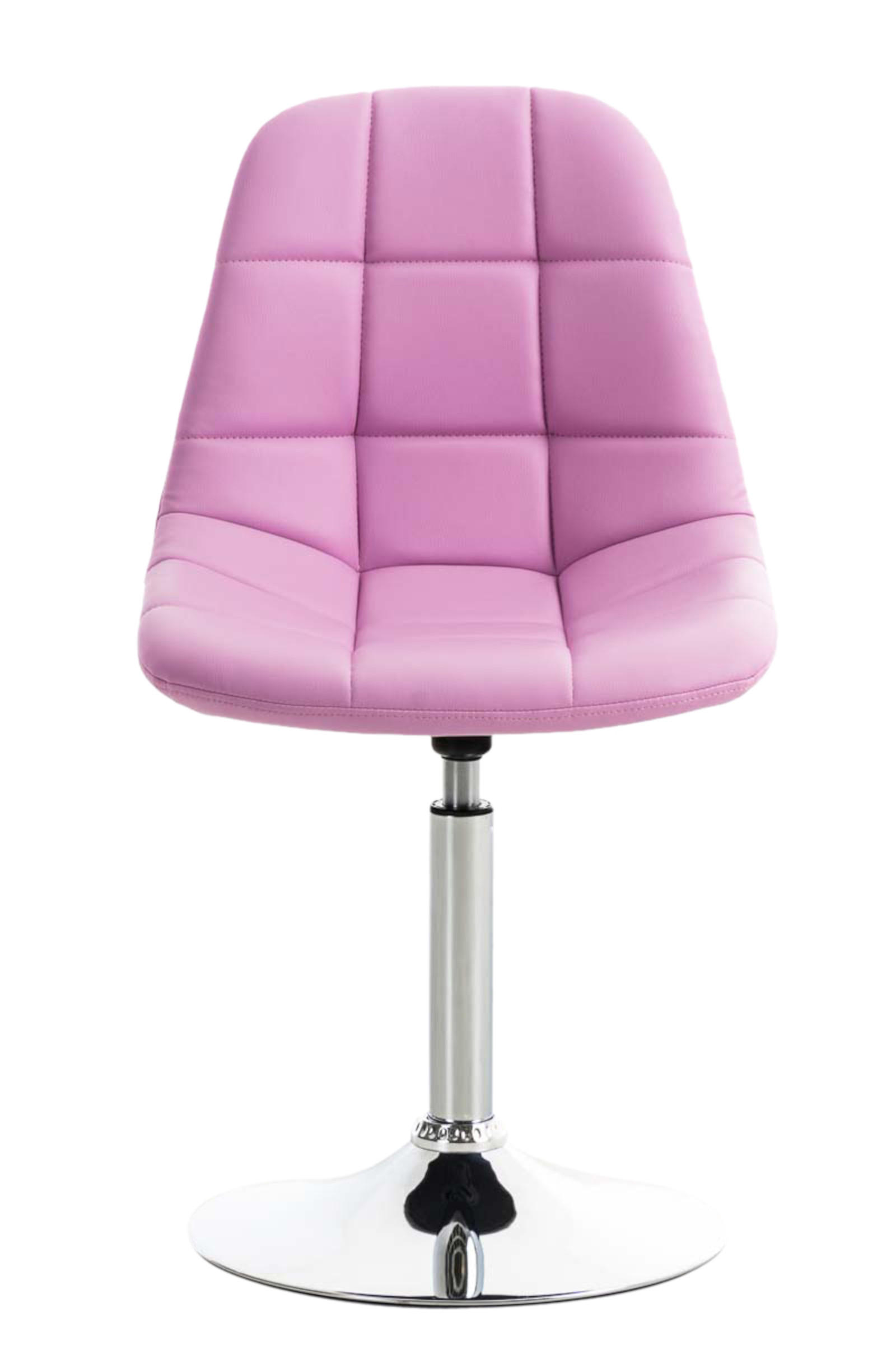 STUHL 2er Set Lederlook pink - Chromfarben/Pink, Textil/Metall (48/84/52cm) - CLP