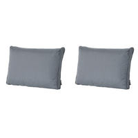 RÜCKENKISSEN Rippe 43/73 cm 2er-Set - Grau, Textil (73/8/43cm) - Madison