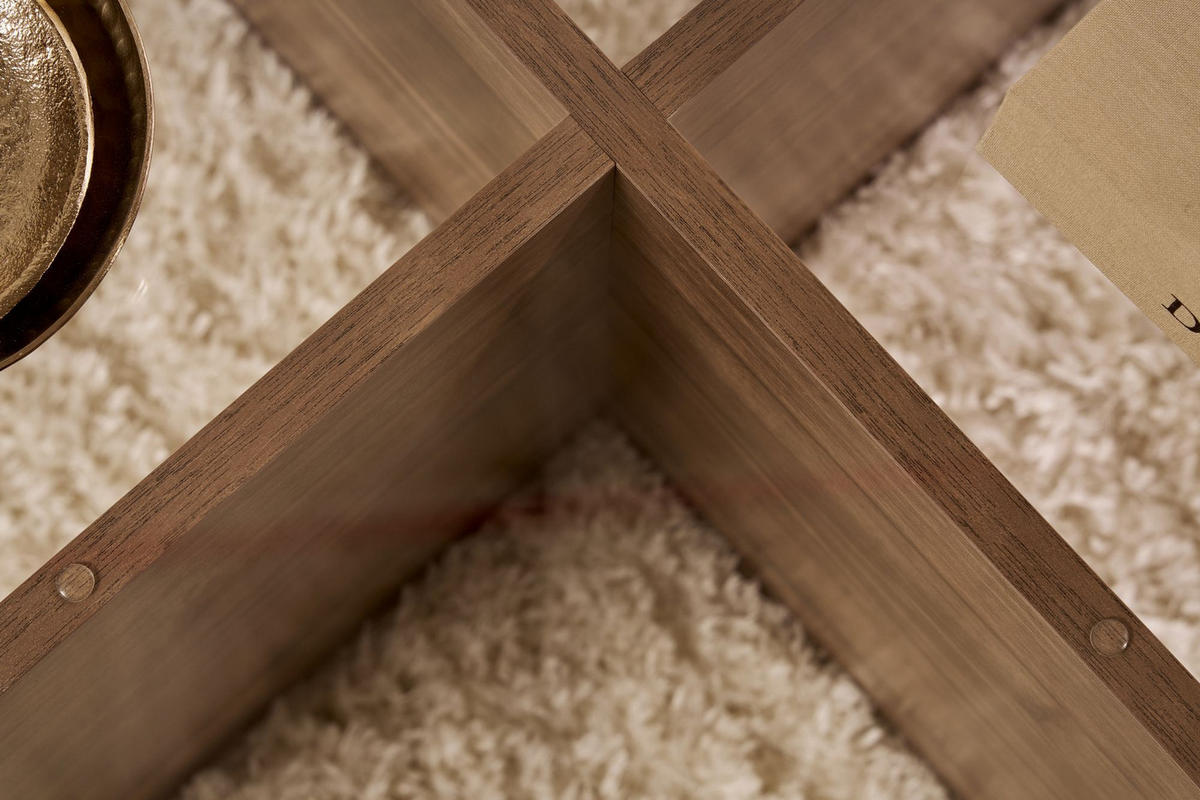 COUCHTISCH aeris Dunkelbraun - Braun, Holz (75/75/35cm) - Habitat Garten