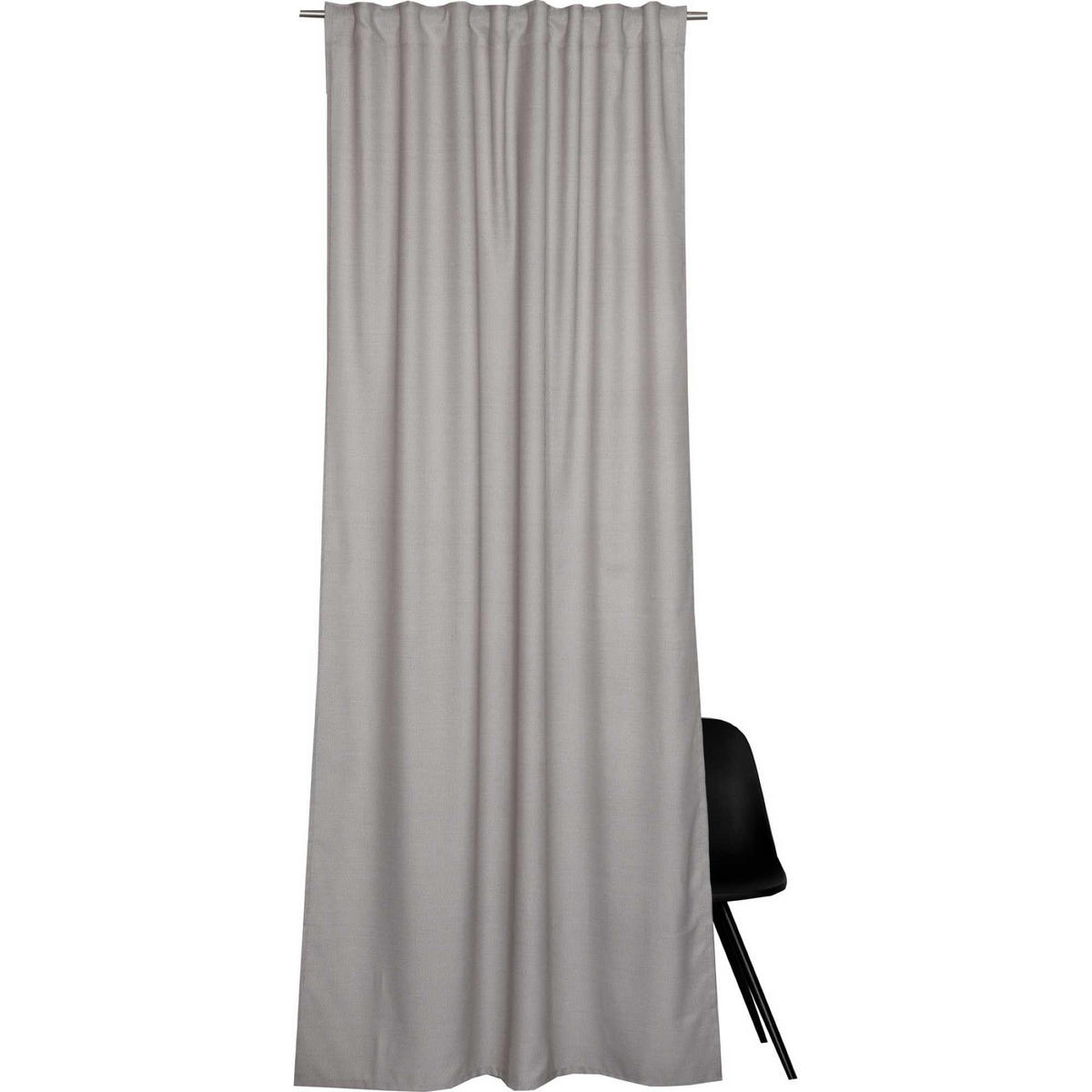 BLICKDICHTER SCHLAUFENVORHANG METRIC - Grau, Textil (130/0.5/250cm) - Esprit