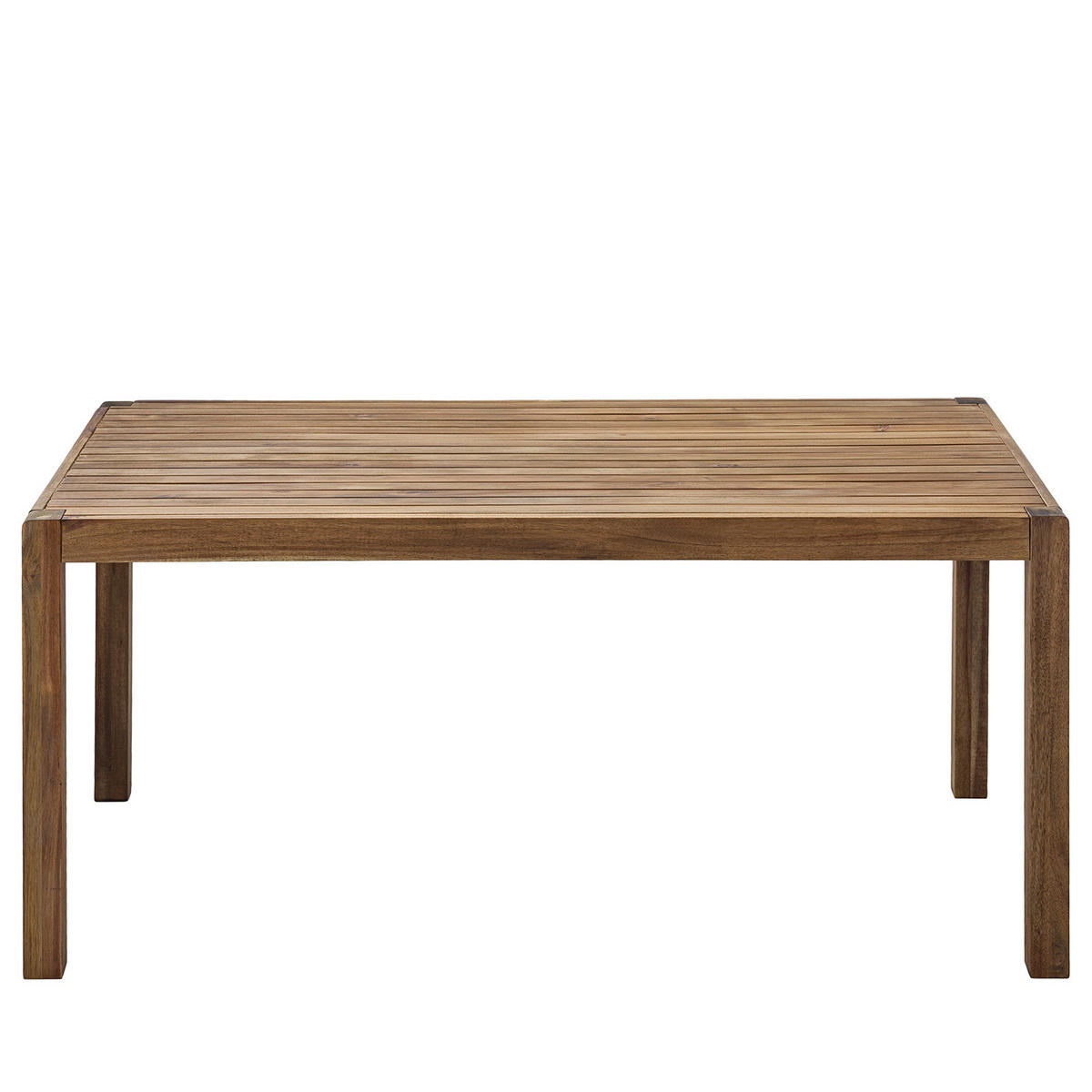 MASSIVER GARTENESSTISCH - Akazie massiv - Braun - Braun/Akaziefarben, Holz (85/160/72cm) - home24