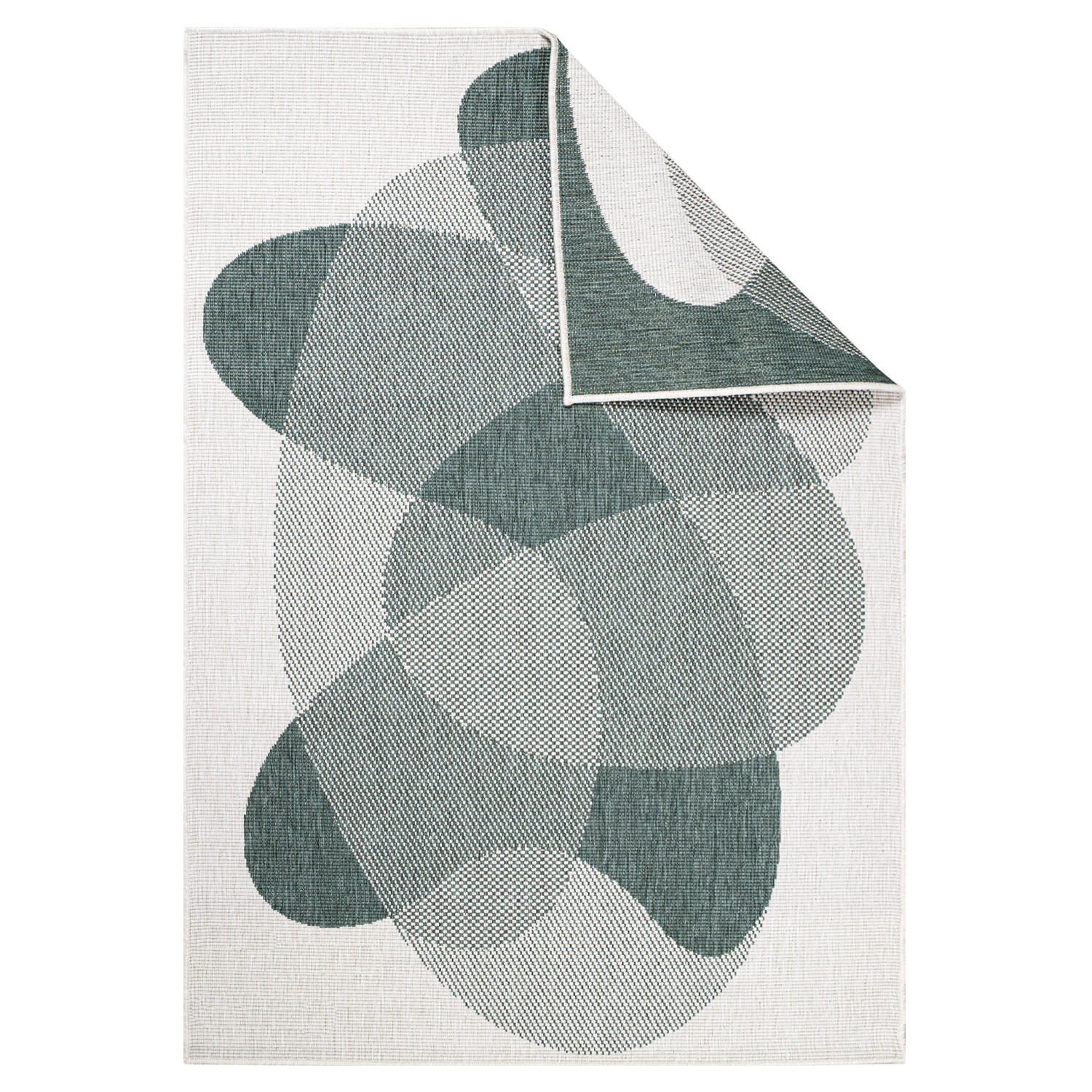 OUTDOOR-TEPPICH DuoRug 5835 Grün 160x230 cm - Grün, Textil (160/230cm) - carpet city
