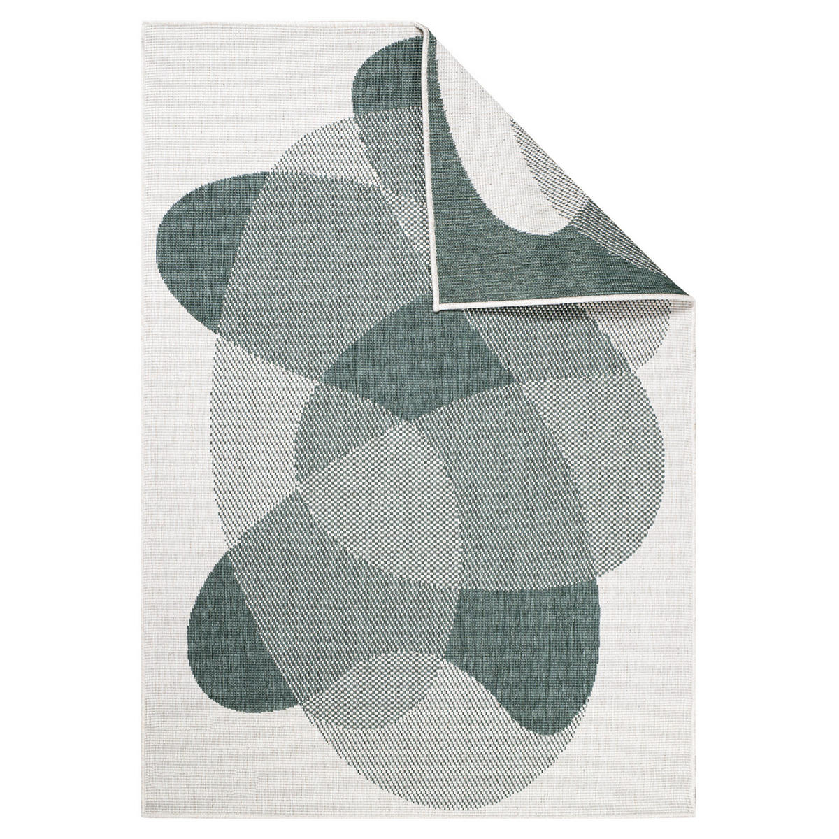OUTDOOR-TEPPICH DuoRug 5835 Grün 160x230 cm - Grün, Textil (160/230cm) - carpet city