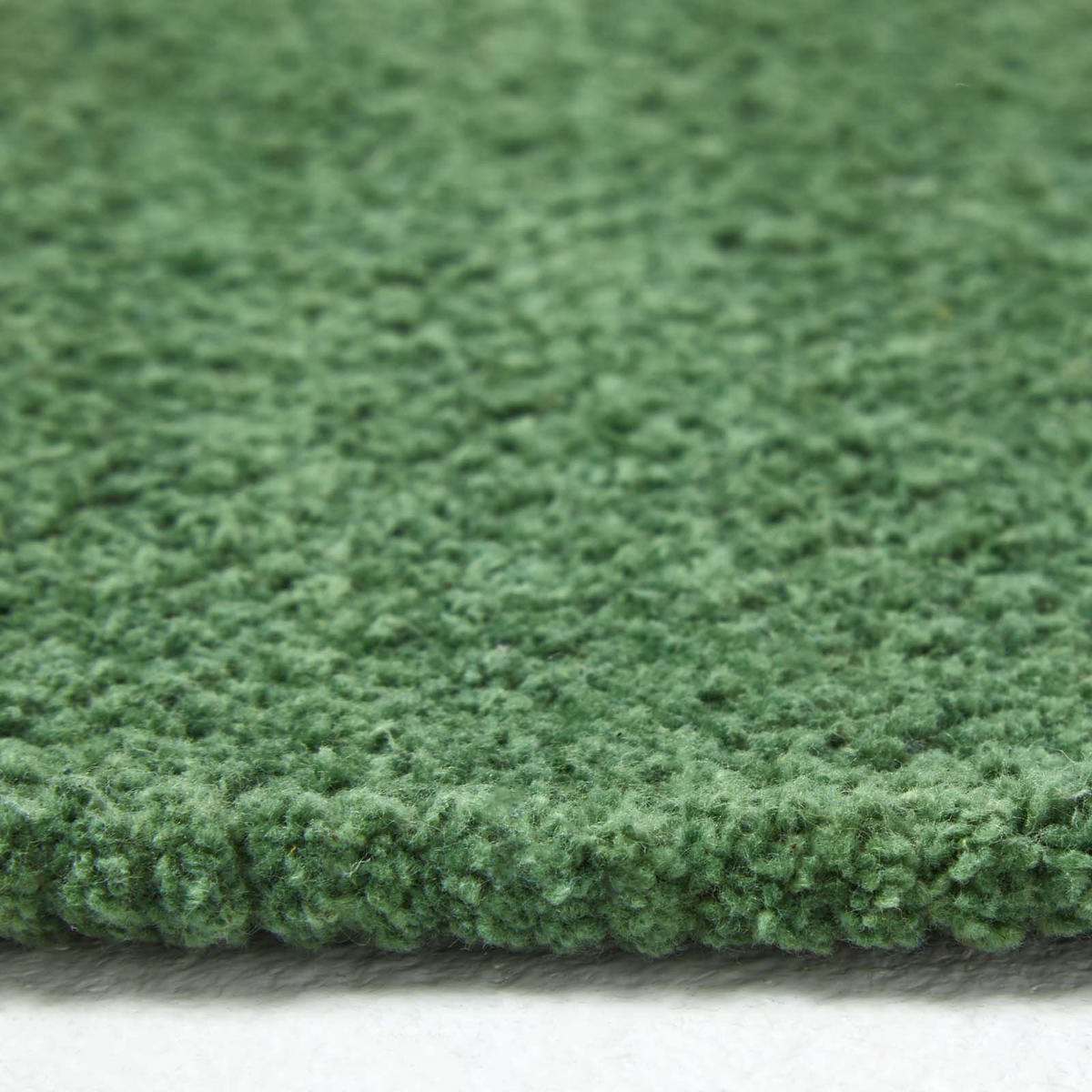 HANDWEBTEPPICH Chenille 60/100 cm - Dunkelgrün, Textil (60/100cm) - Homescapes