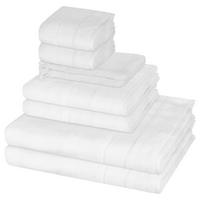 FROTTIERSET Noblesse 8-teilig - Weiß, Textil (50/100cm) - Cawoe