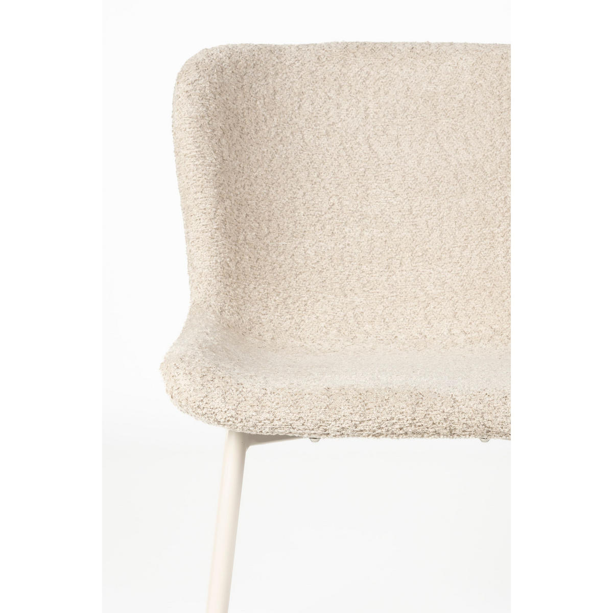 ESSZIMMERSTUHL Marion Creme/ Weiß - 2 er Set - Weiß, Metall (50/79/60cm) - Housecraft Living