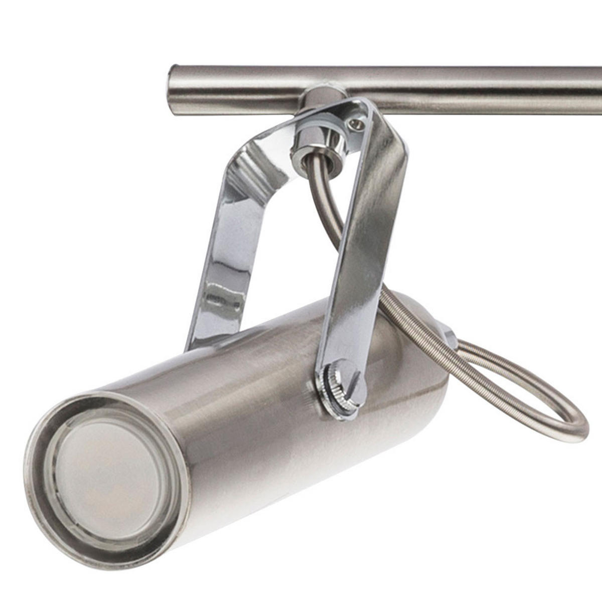 LED DECKENLEUCHTE Chrom Silber matt - Silberfarben, Metall (68/8/16cm) - Globo Lighting