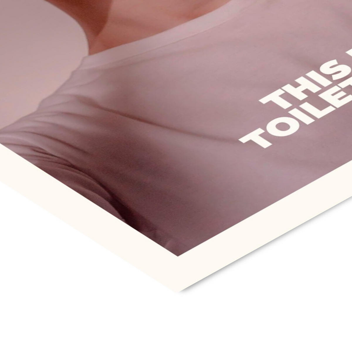 POSTER mit Rahmen A.P. Atelier - Toilet - Schwarz/Naturfarben, Holz/Papier (50/70cm) - Poster&Frame