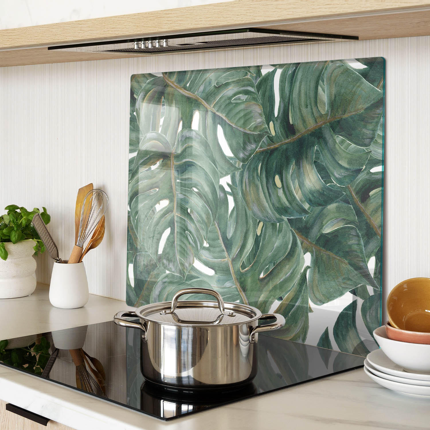 GLASPLATTE 60x52 cm Monster - Grün, Glas (60/0.4/52cm) - TULUP