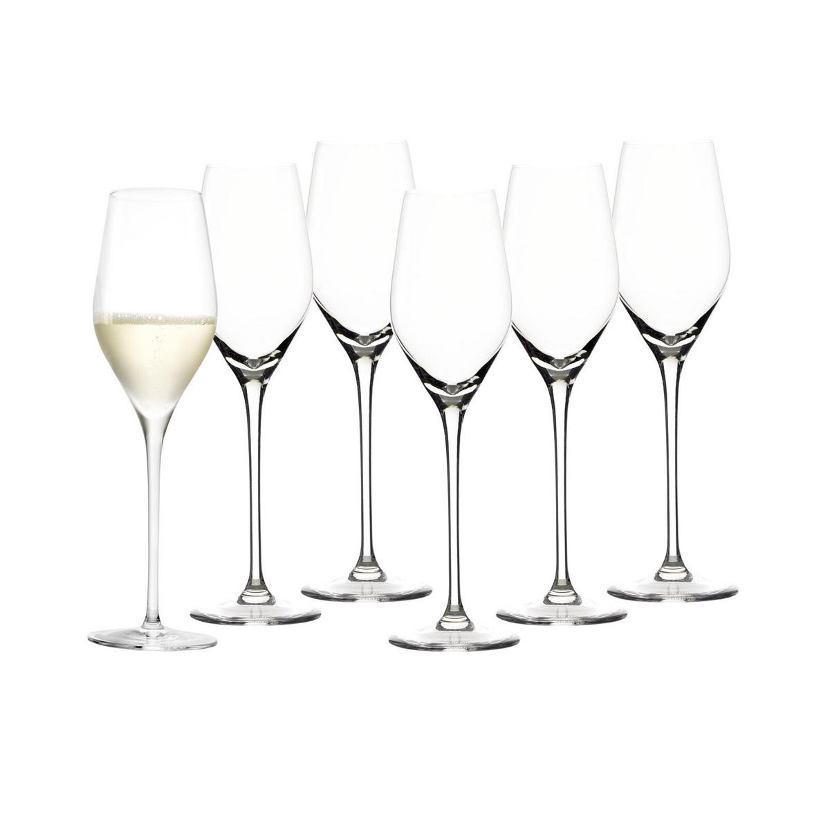 CHAMPAGNERKELCHE Exquisit Royal transparent 265 ml 6er Set - Transparent, Glas (0.265L) - Stölzle Lausitz