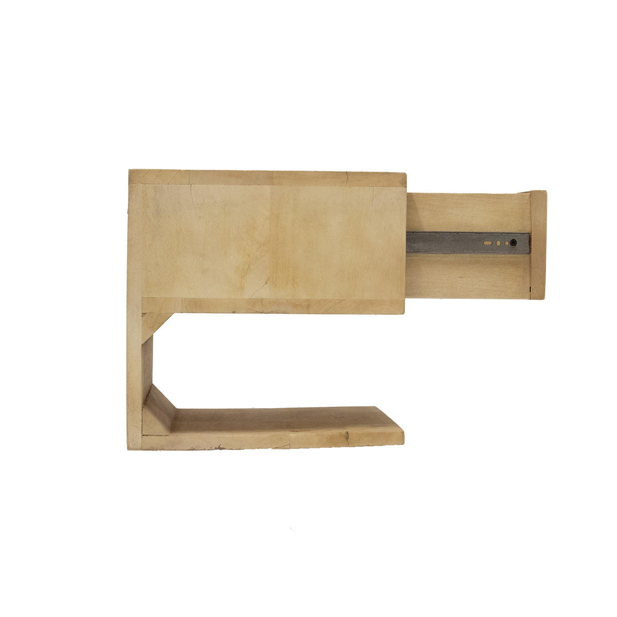 NACHTTISCH schwebend aus Holz, natürlich - Braun, Holz (45/30/30cm) - Giga Meubel