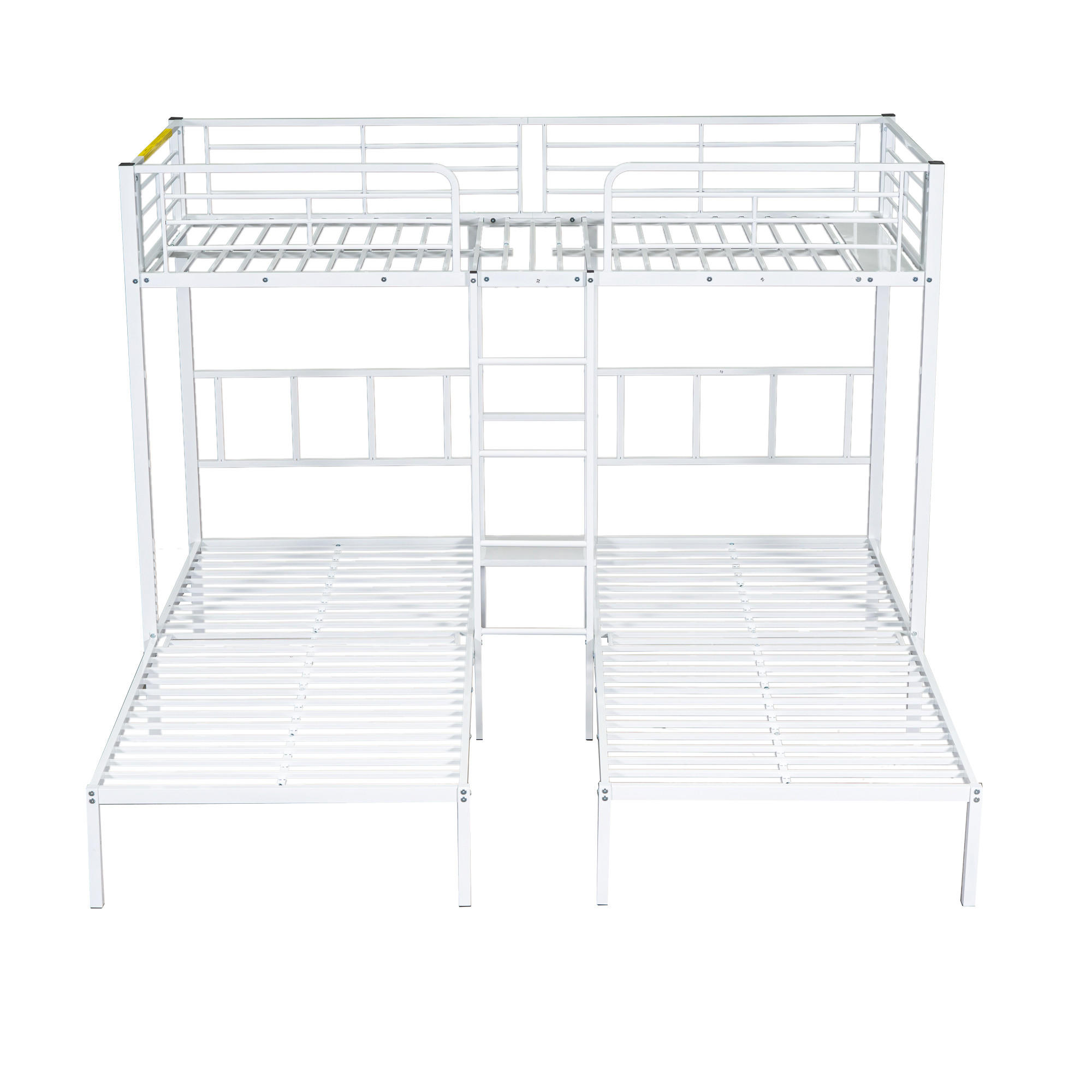 DREIFACH-ETAGENBETT Metall Weiß 90/200 cm 3er-Set - Weiß, Metall (90/200cm) - ComfortXL