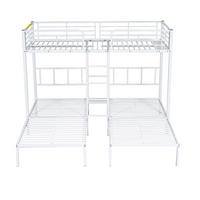 DREIFACH-ETAGENBETT Metall Weiß 90/200 cm 3er-Set - Weiß, Metall (90/200cm) - ComfortXL