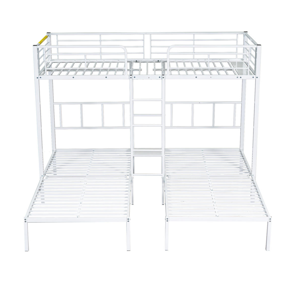 DREIFACH-ETAGENBETT Metall Weiß 90/200 cm 3er-Set - Weiß, Metall (90/200cm) - ComfortXL