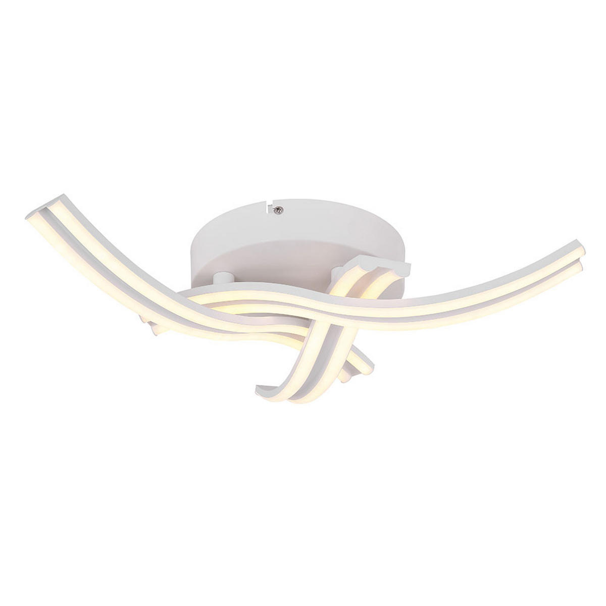 LED DECKENLEUCHTE Metall Weiß - Weiß, Metall (54/54/10cm) - Globo Lighting