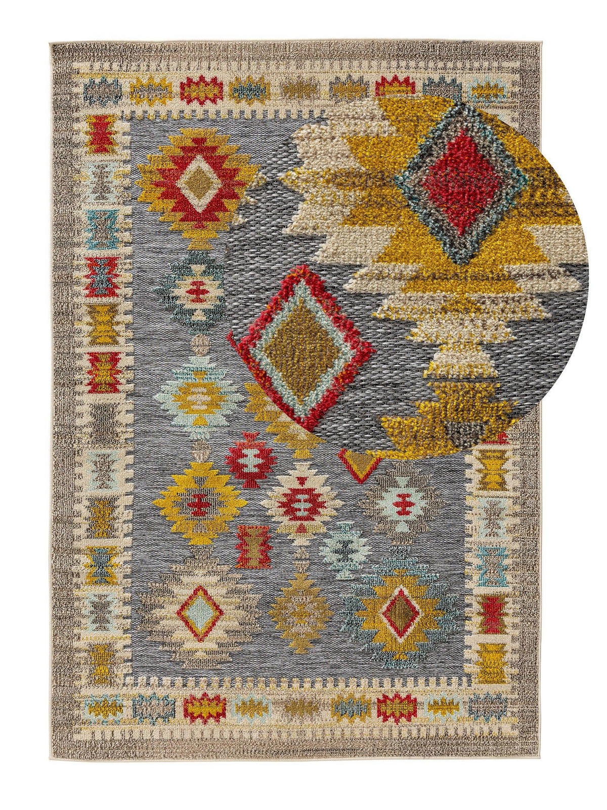 OUTDOOR-TEPPICH Noelia 160/230 cm - Multicolor, Kunststoff (160/230cm) - benuta Nest