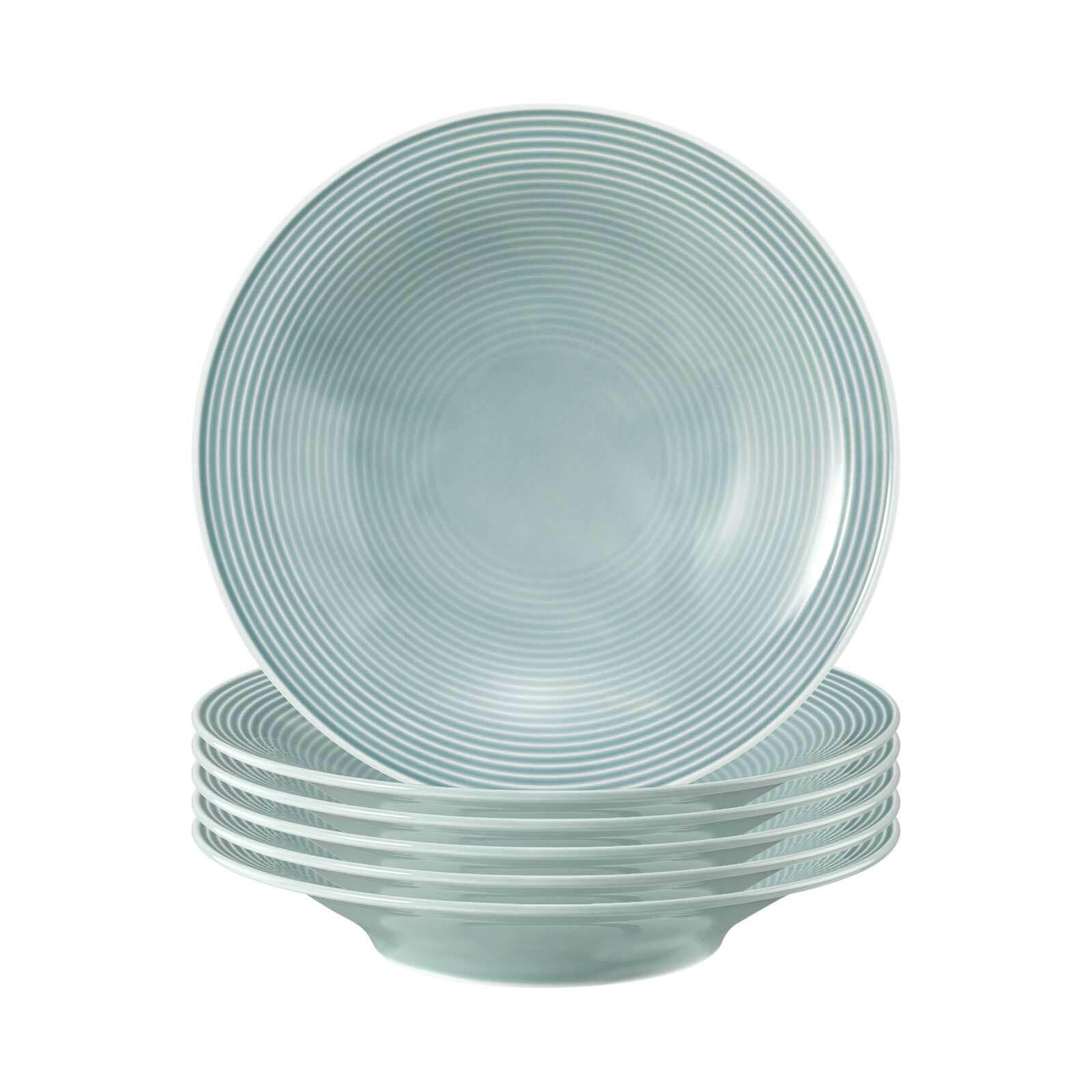 SUPPENTELLER Beat Color Glaze Arktisblau ø 22,5 cm 6er Set - Blau, Keramik (22.5cm) - Seltmann Weiden