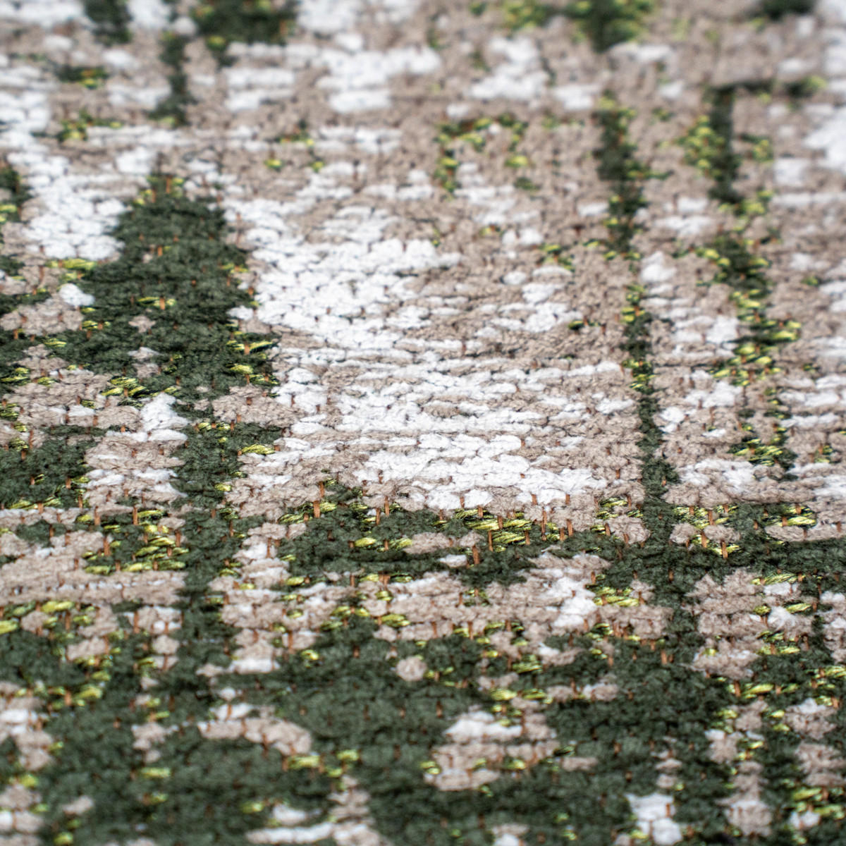 TEPPICH Central Green Griff 140/200 cm - Grün, Textil (140/200cm) - Louis De Poortere
