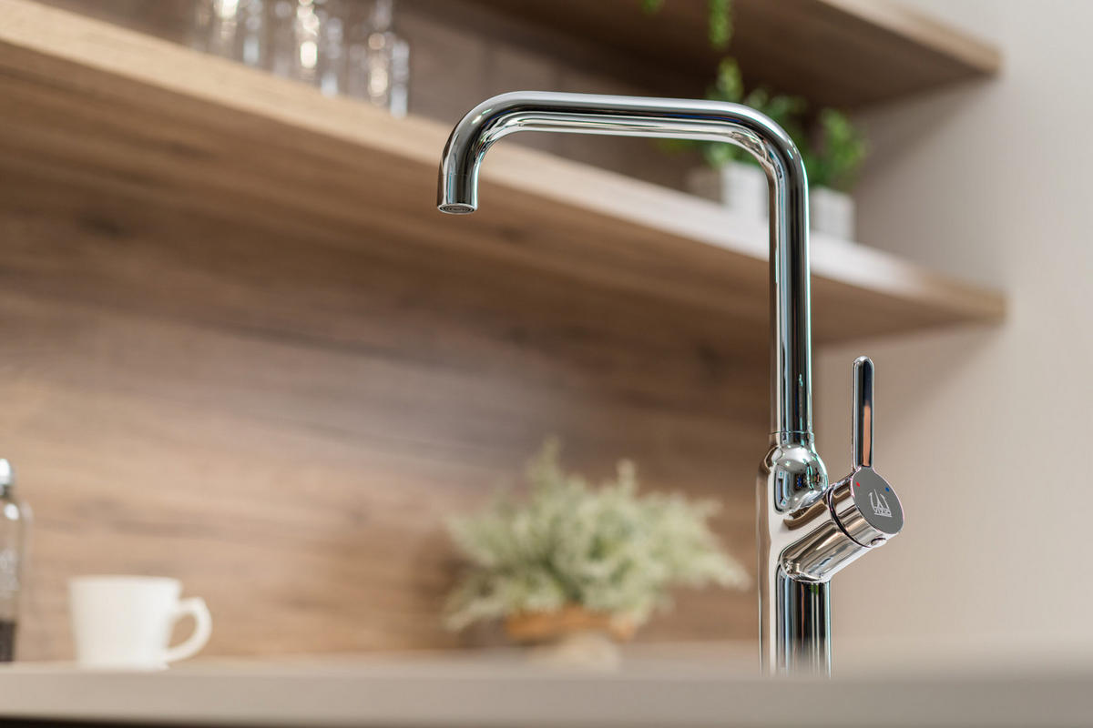 KÜCHENARMATUR, Verchromt, 360° schwenkbar - Chromfarben, Metall (19.5/39.5/19.5cm) - VIZIO