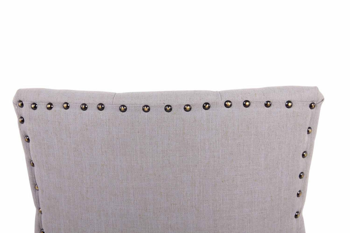 ESSZIMMERSTUHL Aboli Stoff, antik Grau - Dunkelbraun/Grau, Holz/Textil (55/92/58cm) - TPFLiving