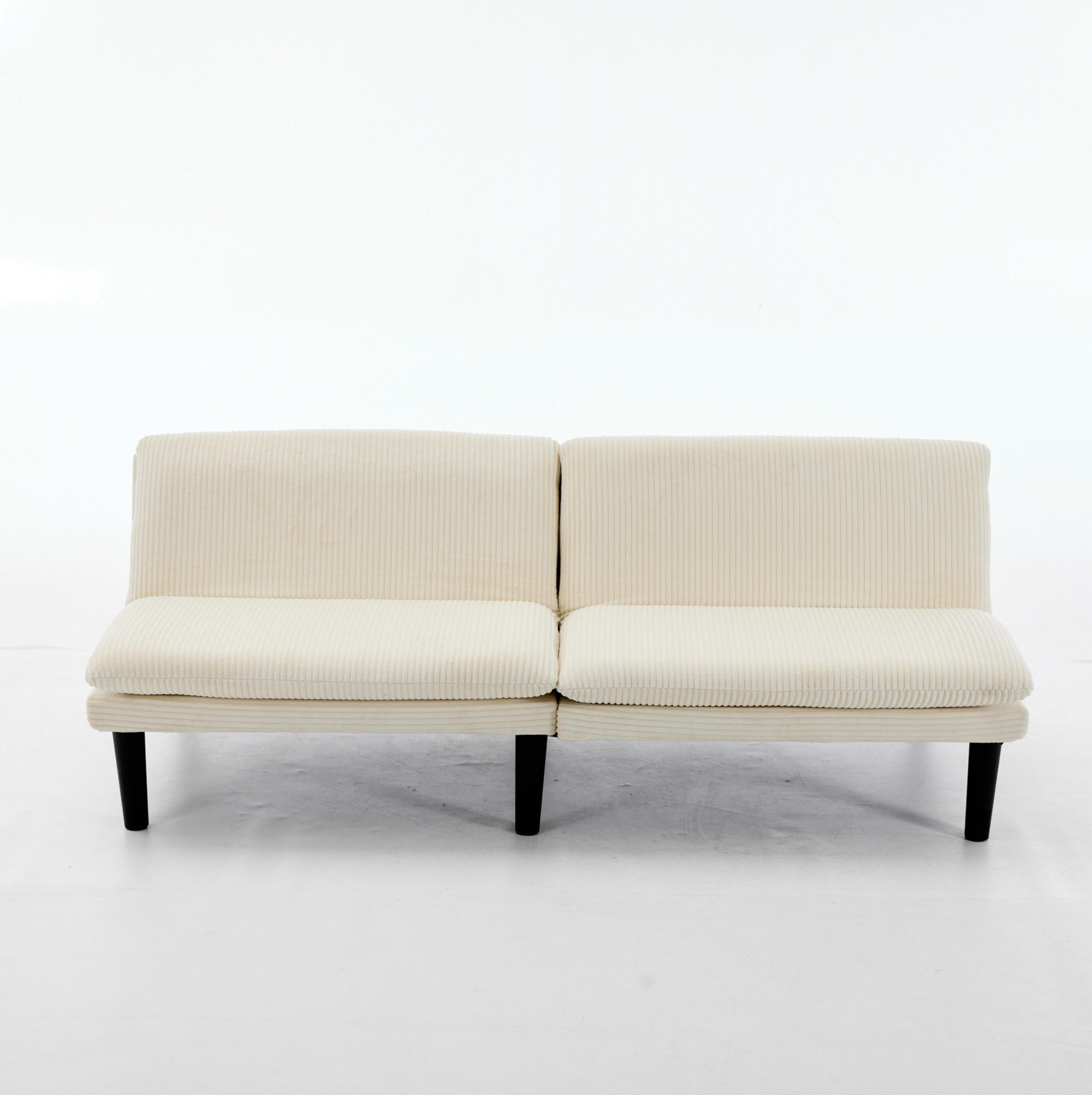 SOFA 2-Sitzer mit verstellbarer Rückenlehne Beige - Beige, Holzwerkstoff (168/67/86cm) - Meubliv