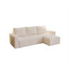 ECKSOFA Noha In Now Or Never - Creme, Holzwerkstoff/Textil (231/142cm) - Fun Möbel