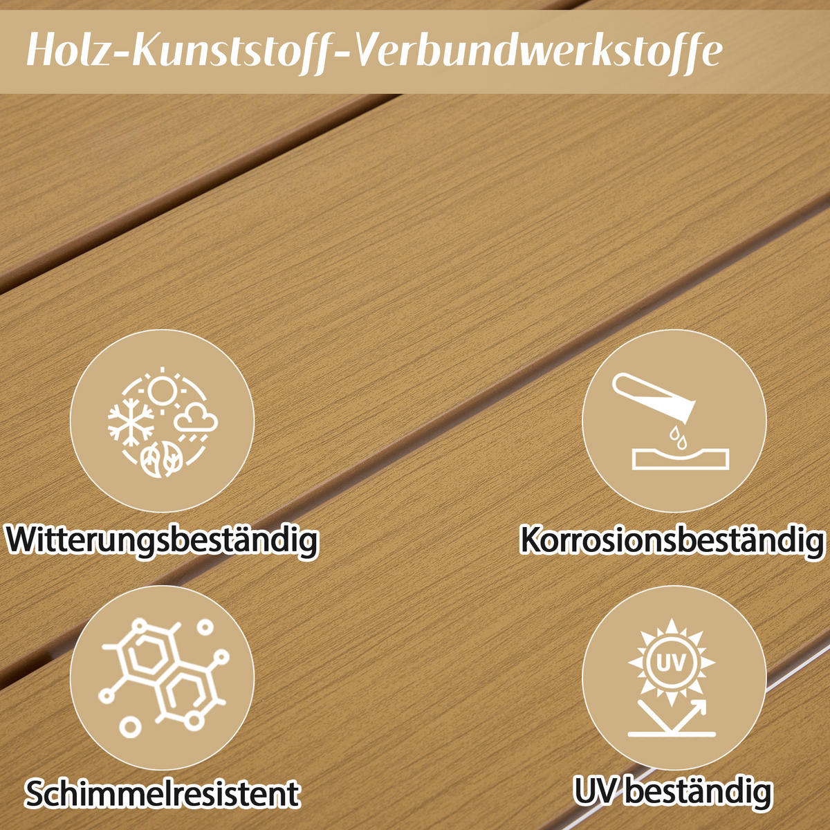 DINING-LOUNGESET für 6 Personen, bestehend aus 1 Tisch und 6 Stühlen - Beige, Textil - Coonoor