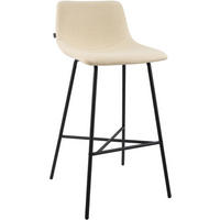 BARHOCKER Stoff Creme - Creme/Schwarz, Textil/Metall (44/98/49cm) - CLP