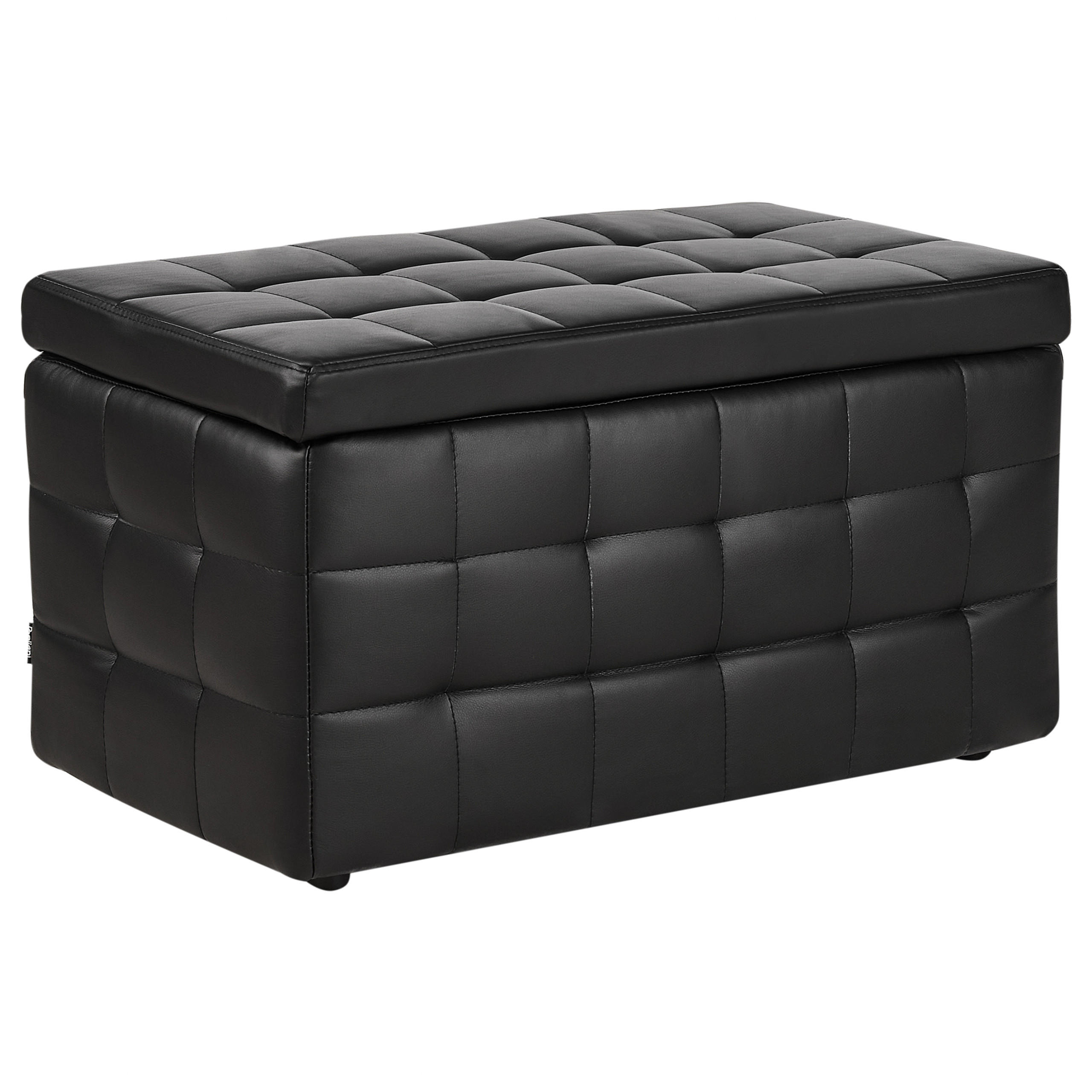 FÖRVARINGSBÄNK Michigan 42/72/40 cm - Svart, Plast (72/40/42cm) - Beliani