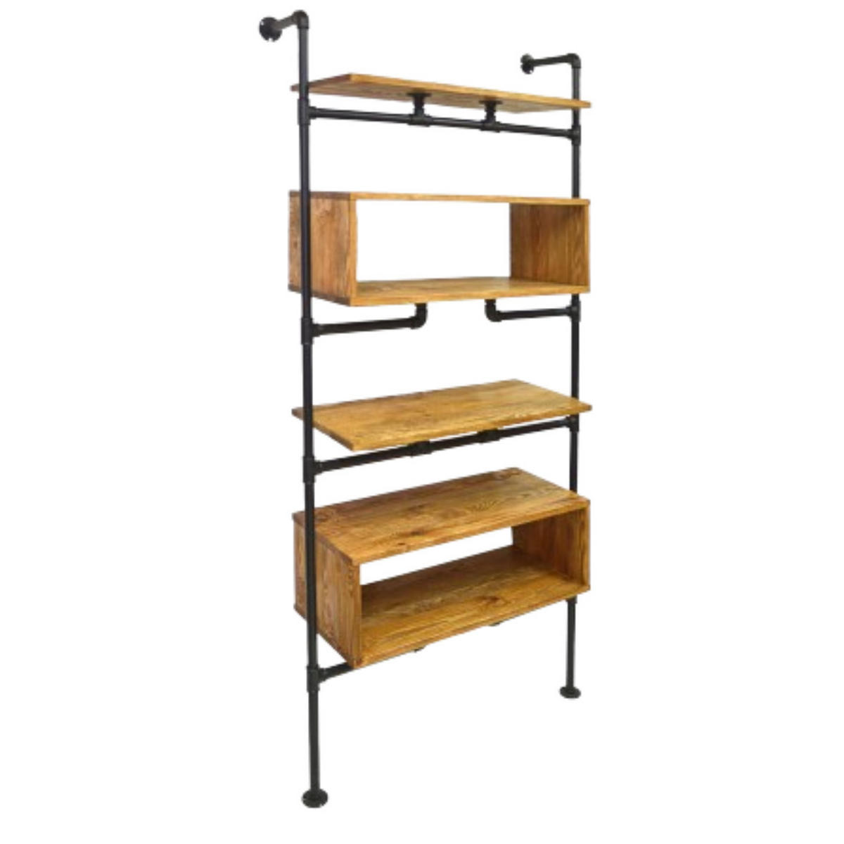 BÜCHERREGAL aus Massivholz fürs Arbeitszimmer DENAR - Eichefarben, Holz (100/185/35cm) - Rawood Furniture