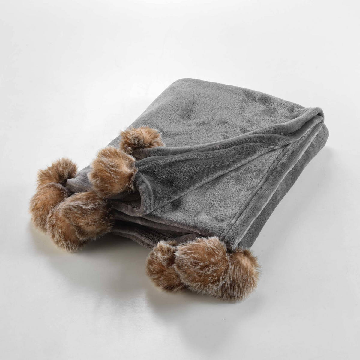 TAGESDECKE Snowy 125/150 cm - Grau, Textil (150/125cm) - Douceur d´intérieur